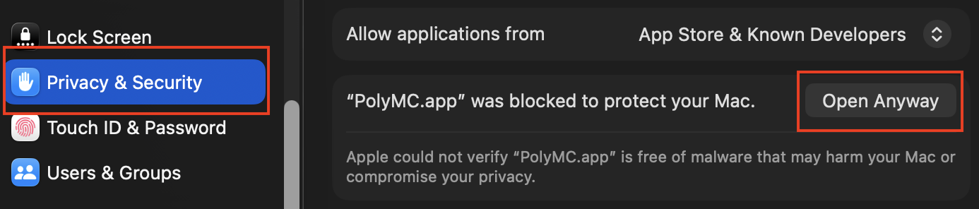 Помилка в macOS